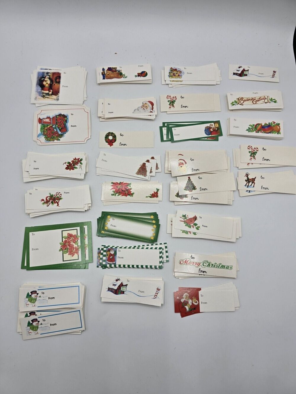Vintage Christmas Gift Tags Ephemera Unused, Variety!